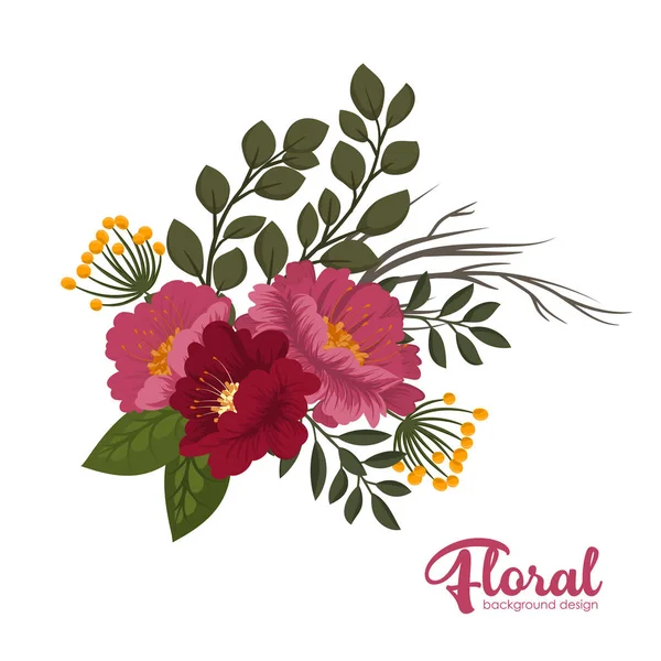 Fond Floral Modèle Vectoriel — Image vectorielle