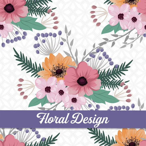 Patrón Floral Inconsútil Moda Ilustración Vectorial — Vector de stock