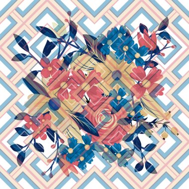 Vektör çiçek buketi tasarım: Düğün vektör davet kartı Suluboya tasarımcı elemanı seti