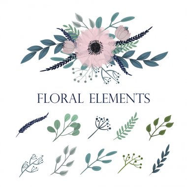 Çiçek kompozisyon ile renkli çiçek ayarla.