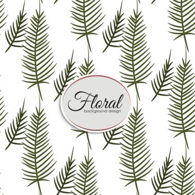 Vektör illüstrasyonunda Eğilimsiz Çiçeksiz Desen