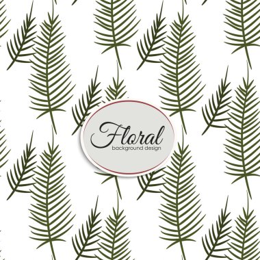 Vektör illüstrasyonunda Eğilimsiz Çiçeksiz Desen