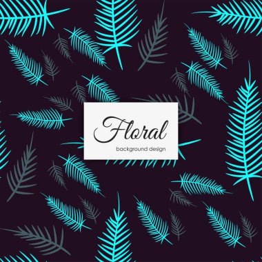 Vektör illüstrasyonunda Eğilimsiz Çiçeksiz Desen