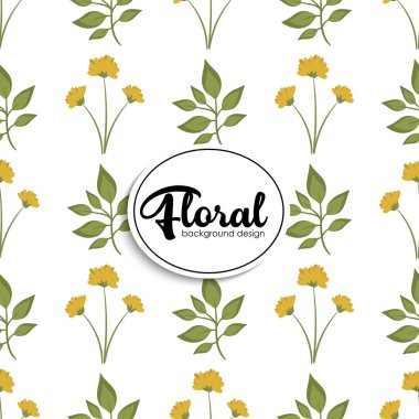 Vektör illüstrasyonunda Eğilimsiz Çiçeksiz Desen