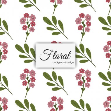 Vektör illüstrasyonunda Eğilimsiz Çiçeksiz Desen