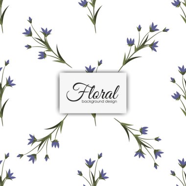 Vektör illüstrasyonunda Eğilimsiz Çiçeksiz Desen