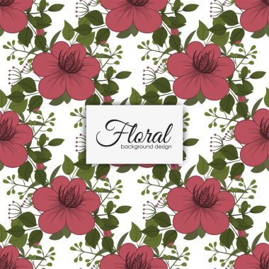 Vektör illüstrasyonunda Eğilimsiz Çiçeksiz Desen