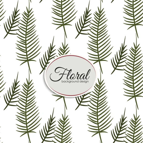 Motif Floral Sans Couture Tendance Dans Illustration Vectorielle — Image vectorielle