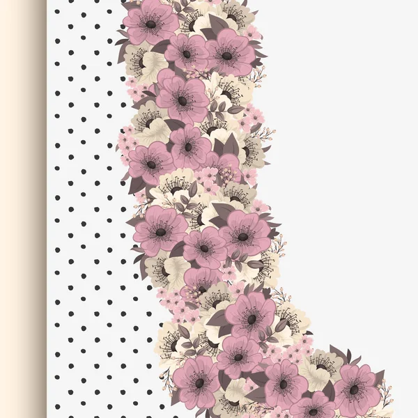 カラフルな花 花のフレーム — ストックベクタ