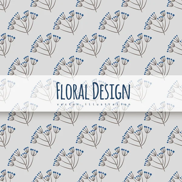 Motif Floral Sans Couture Tendance Dans Illustration Vectorielle — Image vectorielle