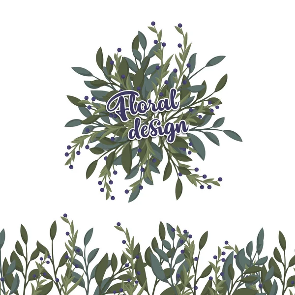 Квіткова Композиція Барвистою Квіткою — стоковий вектор