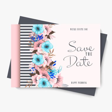 Düğün şablonu için çiçek arkaplanı