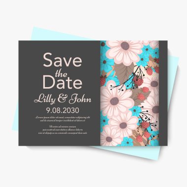 Düğün şablonu için çiçek arkaplanı