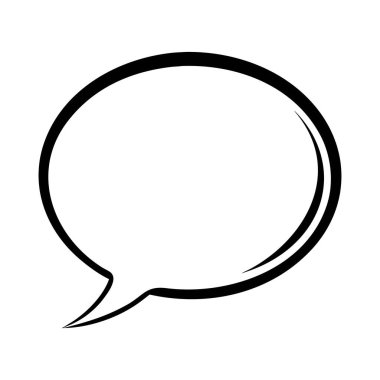 Konuşma Baloncuğu Simgesi Çizgi Roman Biçimi Boş Diyalog Grafiği