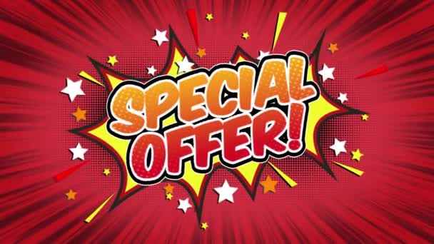 Special Offer Word Retro Cartoon Comic Bubbles Popup Style Expressions — Stock Video © #198609594 Special Offer Word Retro Cartoon Comic Bubbles Popup Style Expressions — Stock Video © #198609594
