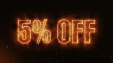  %5 off Word sıcak Burning gerçekçi yangın alevleri Sparks duman ve sürekli üzerinde sorunsuz bir şekilde animasyon döngüsü