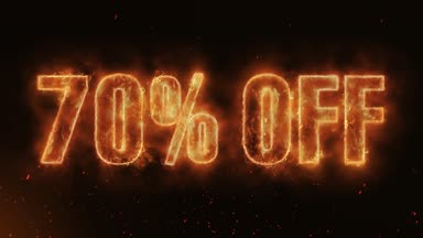 Word sıcak Burning gerçekçi yangın alevleri Sparks duman ve sürekli olarak kapalı % 70, sorunsuz bir şekilde animasyon döngüsü