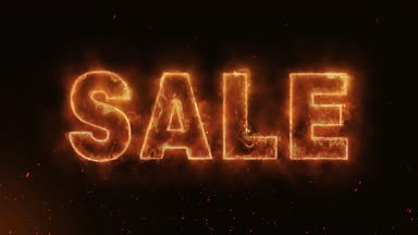 Satılık Word sıcak yanma gerçekçi yangın alevleri Sparks duman ve sürekli üzerinde sorunsuz döngü animasyon