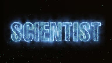 bilim adamı Word sıcak yanma gerçekçi yangın alevleri Sparks duman ve sürekli üzerinde sorunsuz döngü animasyon