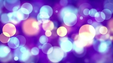 Büyük yumuşak yuvarlak soyut parlayan Glittering bokeh zemin parçacıkları yanıp sönen hareket ile toz ve titrek ışığı parçacıklar sorunsuz döngü arka plan Ödülü, olay, düğün, kutlama için titreşim