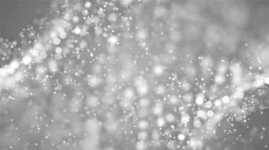 Soyut parlayan Glittering bokeh zemin parçacıkları yanıp yanıp sönen köşelerinde hareket ile toz ve titrek ışığı parçacıklar sorunsuz döngü arka plan Ödülü, olay, düğün, kutlama için titreşim