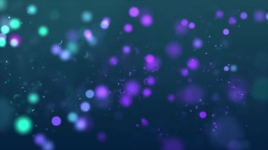 hareketli multi renk soyut yanıp sönen parlak Glittering bokeh zemin parçacıkları toz çapraz ve titrek ışığı parçacıklar sorunsuz döngü arka plan Ödülü, olay, düğün, kutlama için titreşim
