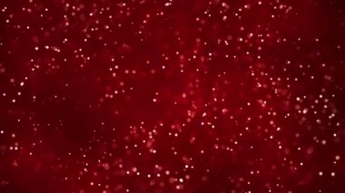 koyu kırmızı parlayan Glittering bokeh zemin parçacıkları yanıp sönen soyut sürekli hareket hareket ile toz ve titrek ışığı parçacıklar sorunsuz döngü arka plan Ödülü, olay, düğün, kutlama için titreşim