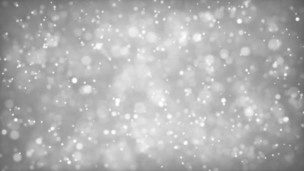 Schnelle Bewegung Über Abstrakte Blinkende Glitzernde Bokeh Hintergrund Partikel Staub — Stockvideo