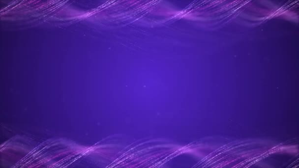 Фіолетова Ферма Абстрактні Вулиці Світлові Лінії Смуги Літаючі Фрактал Блиск — стокове відео