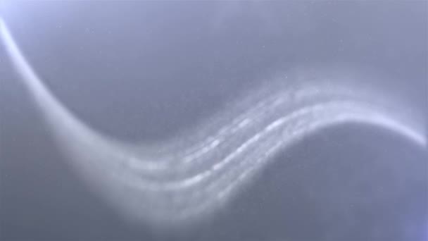 Mid Gray Moving Particles Line Abstract Streaks Light Lines Stripes — Vídeo de Stock