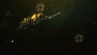 1000 Kart aboneleri metin tebrik ve dilek Made Glitter parçacıklar ve maytap ışık karanlık gece gökyüzü ile renkli havai fişek 4 k arka plan.