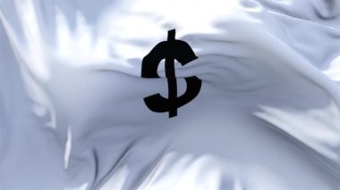 314. Doları bize rüzgar sürekli sorunsuz döngü arka planda sallıyor bayrak.