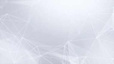 Çizgiler ve üçgen hareketli düşük poli futuristik geometrik arka plan