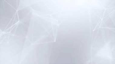Çizgiler ve üçgen hareketli düşük poli futuristik geometrik arka plan