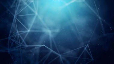 Soyut Dijital ikili pleksus veri ağları huni Loop hareketli arka plan