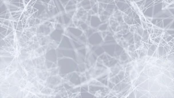 数字二进制神经丛数据网络漏斗环运动背景 — 图库视频影像