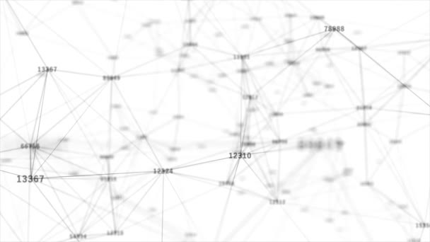 Résumé Triangles de clignotement plexus Réseau Technologie Boucle de science Contexte — Video