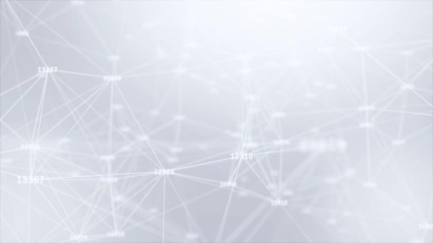 Abstrakta blinkande trianglar plexus nätverk teknik vetenskap loop bakgrund — Stockvideo