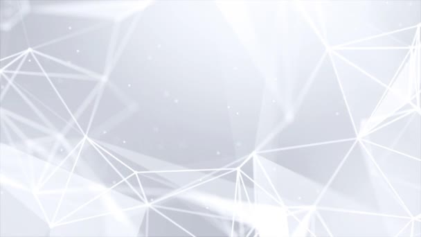 Plexus abstrakt nätverk teknik business science loop bakgrund — Stockvideo