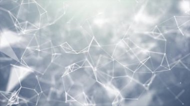 Pleksus soyut ağ teknolojisi bilim arka plan döngü arka plan