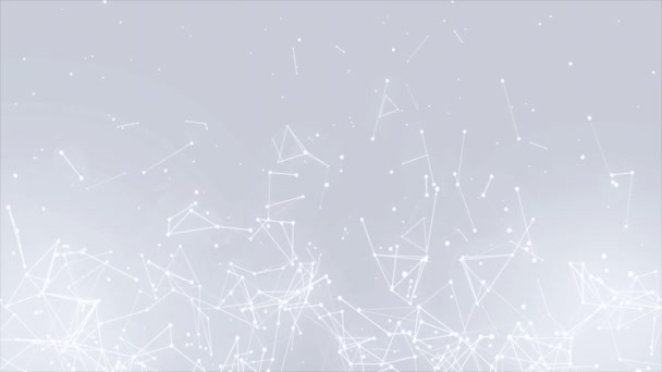 Plexus abstrakt nätverk teknik vetenskap bakgrund Loop bakgrund — Stockvideo