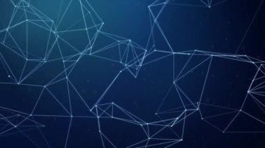 Pleksus arka plan ile özgün organik hareket döngü Aniamation