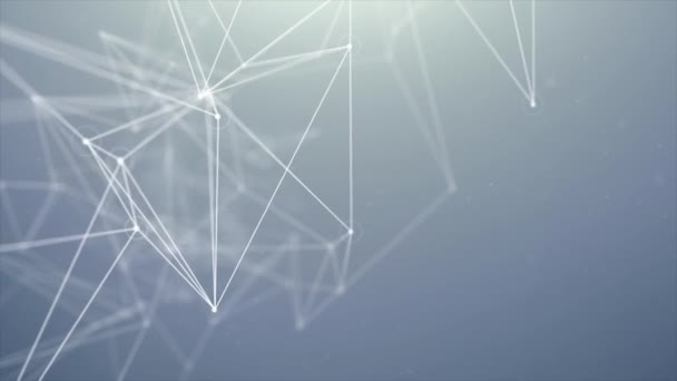 Plexus abstracte achtergrond met originele organische Motion lus Aniamation — Stockvideo
