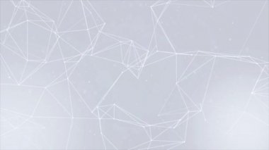 Pleksus arka plan ile özgün organik hareket döngü Aniamation