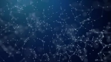 Soyut rasgele pleksus dijital pleksus tünel huni Loop hareketli arka plan