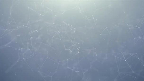 Abstract Plexus Futuristic Technology Loop Animation Background — Stock Video