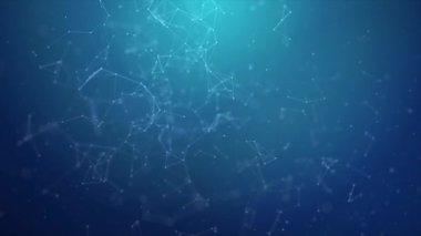 Soyut pleksus fütüristik teknoloji döngü animasyon arka plan