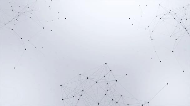 Plexus Abstract Network White Technology Science Loop Motion Arrière-plan 