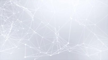 Pleksus soyut ağ teknolojisi bilim Loop hareketli arka plan