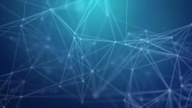 Soyut pleksus parçacıklar hareket ile Parlatıcı döngü arka plan